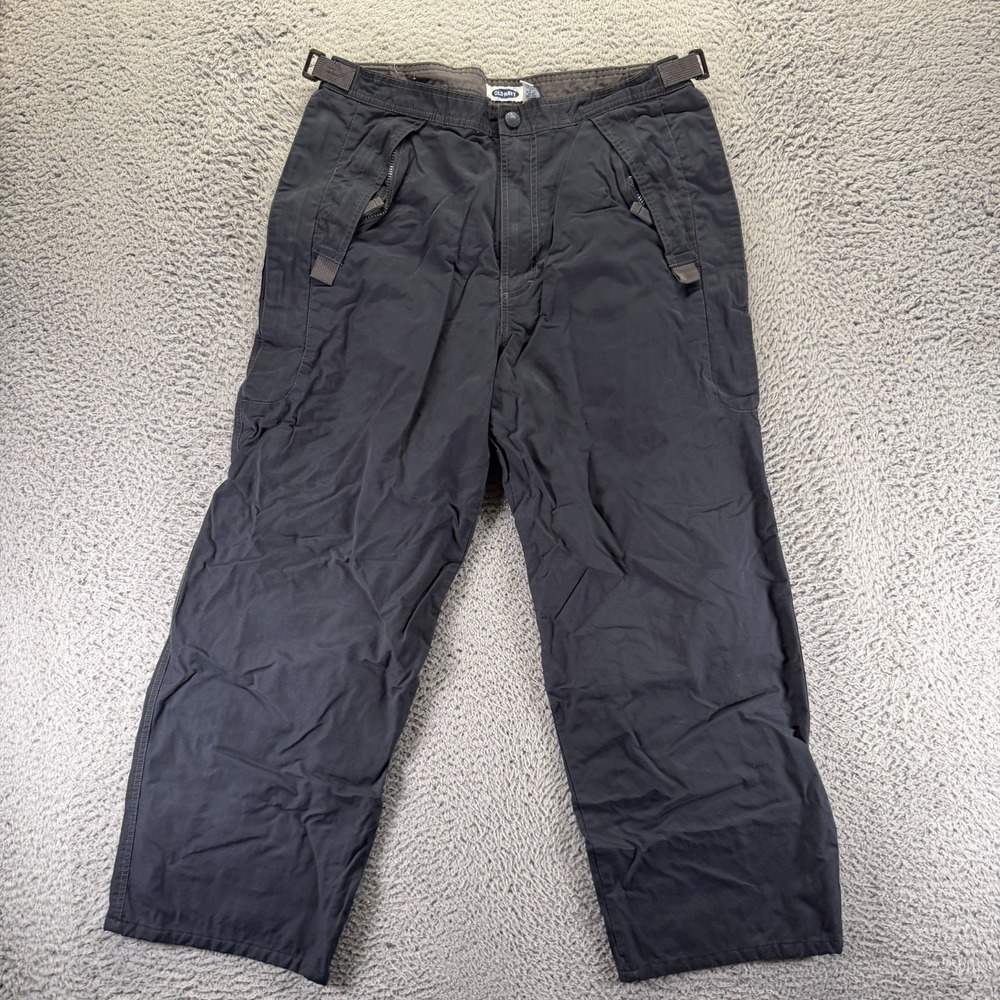 Vintage Old Navy Pant Men 34x30 Blue Nylon Lined Windbreaker Straight Leg Baggy